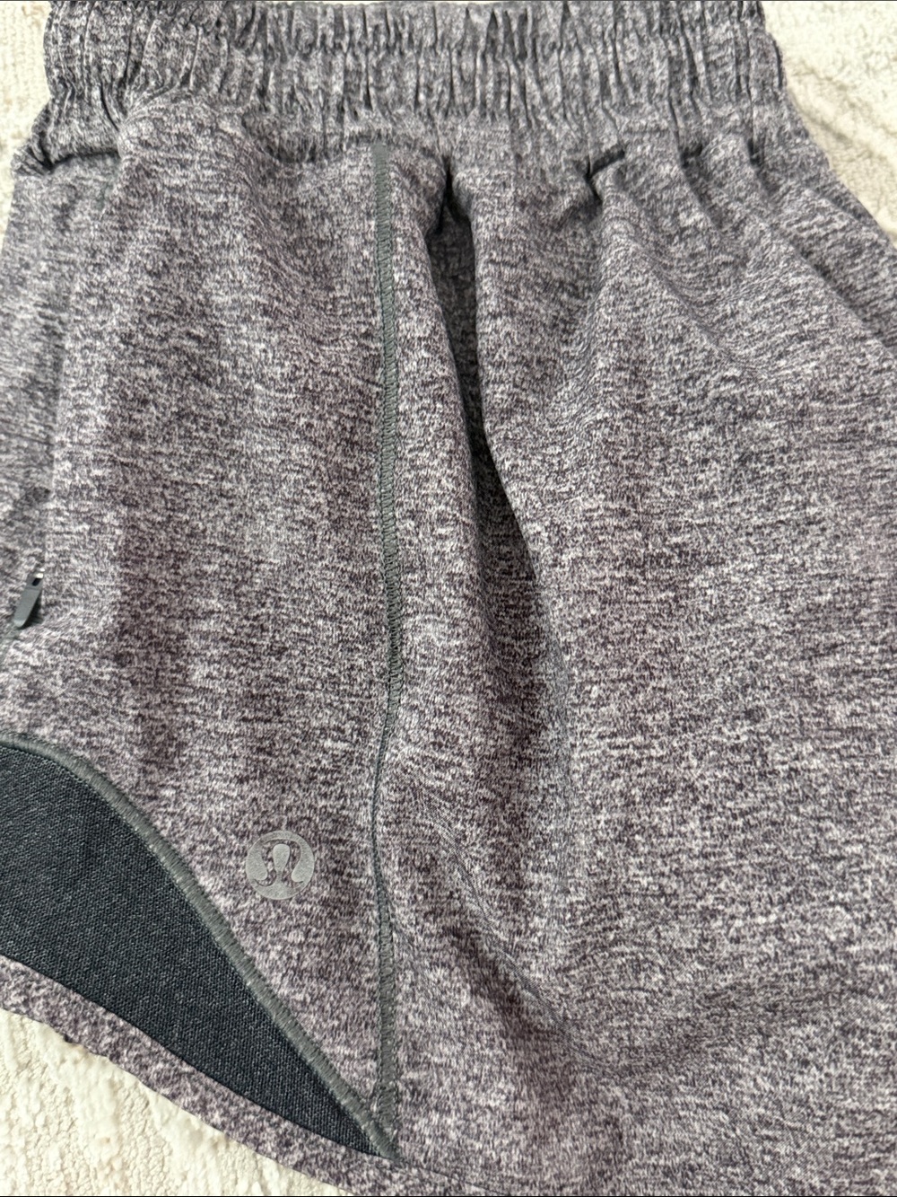 lululemon athletica Heather Gray Women's Running Shorts